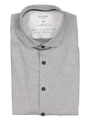 Zdjęcie produktu OLYMP Koszula "24/7 No 6 six" - Super Slim fit - w kolorze jasnoszarym rozmiar: 40