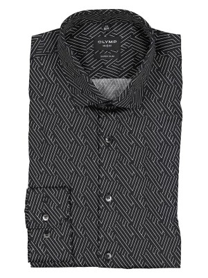 Zdjęcie produktu OLYMP Koszula "No 6 six" - Super Slim fit - w kolorze czarnym rozmiar: 41