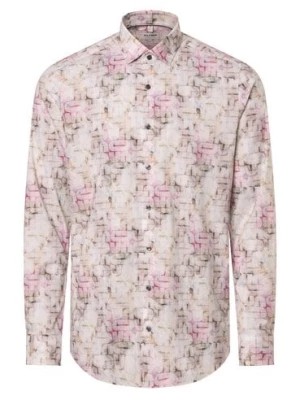 Zdjęcie produktu Olymp Level Five Koszula męska Mężczyźni Slim Fit Bawełna różowy|wielokolorowy wzorzysty,