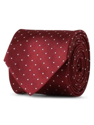 Zdjęcie produktu Olymp Level Five Krawat jedwabny męski Mężczyźni Jedwab czerwony w kropki,