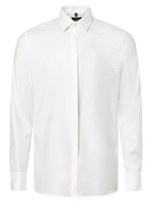 Zdjęcie produktu OLYMP No. Six Koszula męska z wywijanymi mankietami Mężczyźni Super Slim Fit Bawełna biały jednolity kołnierzyk kent,