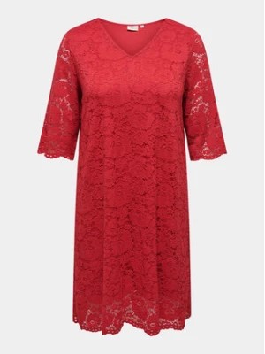 Zdjęcie produktu ONLY Carmakoma Sukienka koktajlowa Summer 15309315 Czerwony Regular Fit