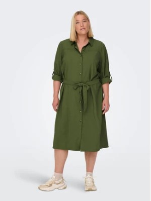Zdjęcie produktu ONLY Carmakoma Sukienka koszulowa 15285282 Zielony Regular Fit