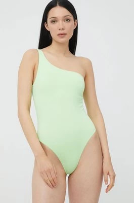 Zdjęcie produktu Only jednoczęściowy strój kąpielowy Alba kolor zielony lekko usztywniona miseczka