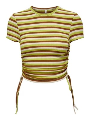 Zdjęcie produktu ONLY Koszulka "Wendy" w kolorze zielono-brązowym rozmiar: L