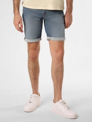 Zdjęcie produktu Only&Sons Męskie spodenki jeansowe Mężczyźni Bawełna niebieski jednolity,
