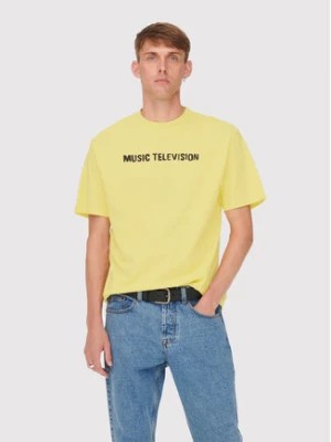Zdjęcie produktu Only & Sons T-Shirt MTV 22022779 Żółty Relaxed Fit