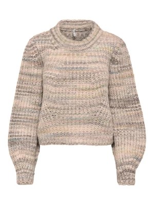 Zdjęcie produktu ONLY Sweter "Carma" w kolorze beżowym ze wzorem rozmiar: L