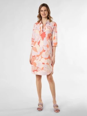 Zdjęcie produktu Opus Sukienka damska - Wikaro Kobiety Bawełna pomarańczowy|biały|lila wzorzysty,