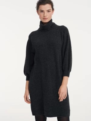 Zdjęcie produktu OPUS Sukienka dzianinowa "Wewa" w kolorze czarnym rozmiar: 42