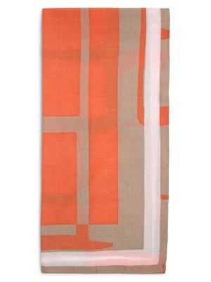 Zdjęcie produktu Opus Szal damski - Aplora Kobiety Bawełna beżowy|pomarańczowy|biały wzorzysty,