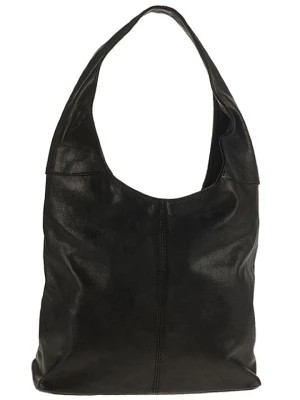 Zdjęcie produktu ORE10 Skórzana torebka "Vercelli" w kolorze czarnym - 30 x 40 x 14 cm rozmiar: onesize