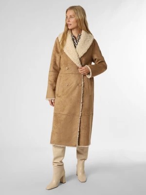 Zdjęcie produktu Oui Damski płaszcz dwustronny Kobiety brązowy|beżowy jednolity,