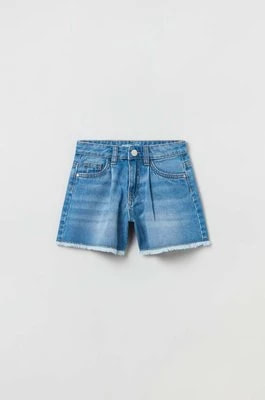 Zdjęcie produktu OVS szorty jeansowe dziecięce kolor niebieski gładkie