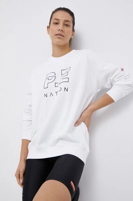 Zdjęcie produktu P.E Nation Bluza bawełniana damska kolor biały gładka
