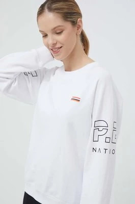 Zdjęcie produktu P.E Nation bluza bawełniana damska kolor biały z nadrukiem