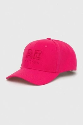 Zdjęcie produktu P.E Nation czapka z daszkiem kolor różowy z aplikacją