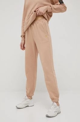 Zdjęcie produktu P.E Nation spodnie bawełniane damskie kolor beżowy gładkie