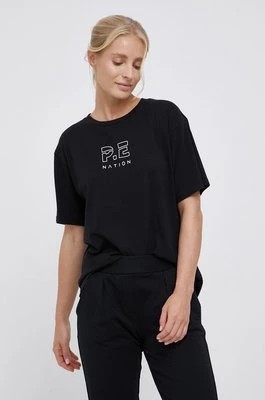 Zdjęcie produktu P.E Nation T-shirt bawełniany kolor czarny