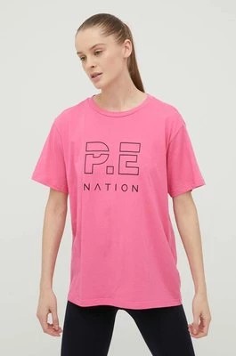 Zdjęcie produktu P.E Nation t-shirt bawełniany kolor fioletowy