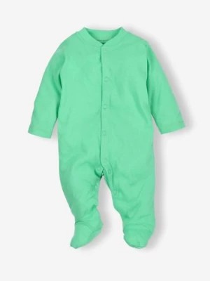 Zdjęcie produktu Pajac niemowlęcy z bawełny organicznej kolor zielony NINI