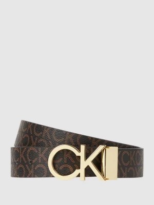 Zdjęcie produktu Pasek dwustronny ze wzorem z logo CK Calvin Klein