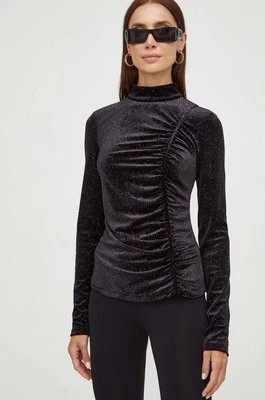 Zdjęcie produktu Patrizia Pepe bluzka damska kolor czarny wzorzysta