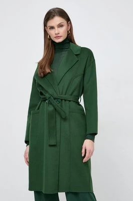 Zdjęcie produktu Patrizia Pepe płaszcz wełniany kolor zielony przejściowy 8O0117 A006