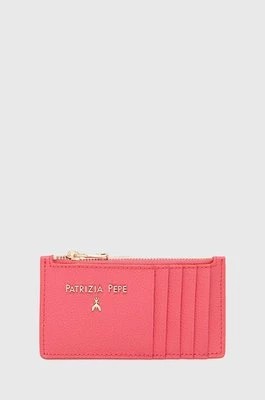 Zdjęcie produktu Patrizia Pepe portfel skórzany damski kolor różowy CQ9105 L001