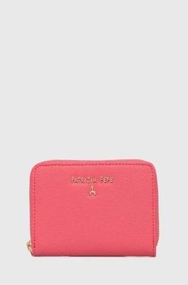 Zdjęcie produktu Patrizia Pepe portfel skórzany damski kolor różowy CQ8512 L001