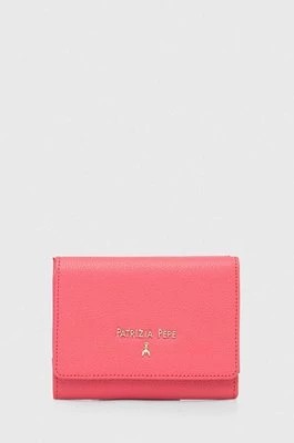 Zdjęcie produktu Patrizia Pepe portfel skórzany damski kolor różowy CQ7081 L001