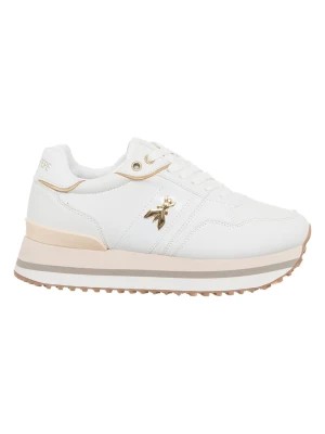 Zdjęcie produktu Patrizia Pepe Skórzane sneakersy w kolorze biało-jasnoróżowym rozmiar: 39