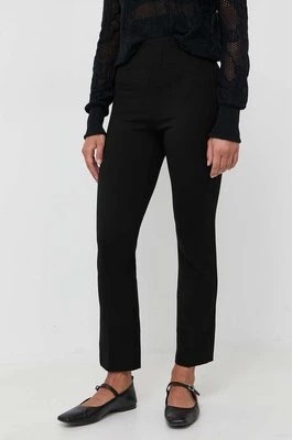 Zdjęcie produktu Patrizia Pepe spodnie damskie kolor czarny dopasowane high waist