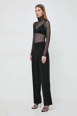 Zdjęcie produktu Patrizia Pepe spodnie damskie kolor czarny proste high waist 8P0598 A6F5