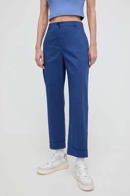 Zdjęcie produktu Patrizia Pepe spodnie damskie kolor niebieski proste high waist 2P1610 A23
