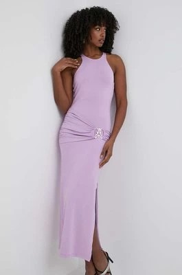 Zdjęcie produktu Patrizia Pepe sukienka kolor fioletowy maxi dopasowana 2A2756 J206