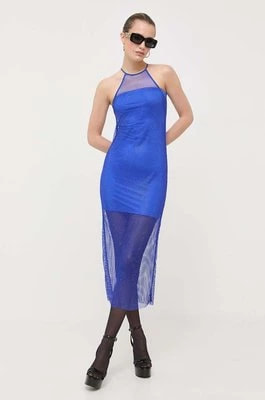 Zdjęcie produktu Patrizia Pepe sukienka kolor niebieski midi dopasowana 8A1011 A9U8