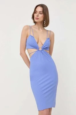 Zdjęcie produktu Patrizia Pepe sukienka kolor niebieski mini dopasowana