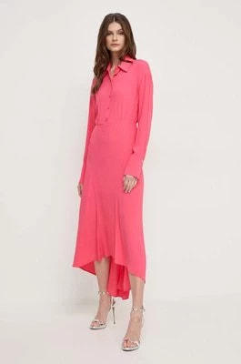 Zdjęcie produktu Patrizia Pepe sukienka kolor różowy maxi rozkloszowana 8A1271 A8I1