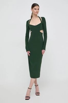 Zdjęcie produktu Patrizia Pepe sukienka kolor zielony midi dopasowana 8A1256 J129