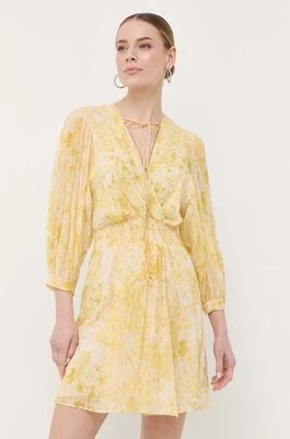 Zdjęcie produktu Patrizia Pepe sukienka kolor żółty mini rozkloszowana