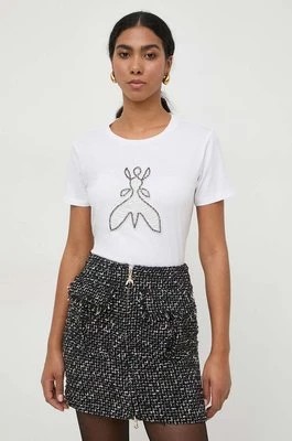 Zdjęcie produktu Patrizia Pepe t-shirt bawełniany damski kolor biały 8M1599 J043
