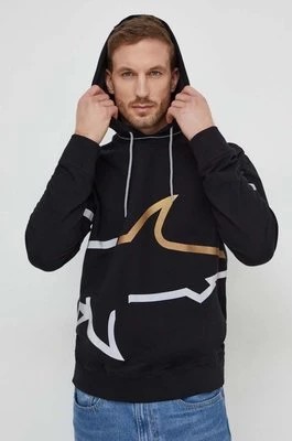 Zdjęcie produktu Paul&Shark bluza męska kolor czarny z kapturem z nadrukiem 24411882