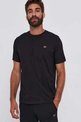 Zdjęcie produktu Paul&Shark T-shirt bawełniany kolor czarny gładki