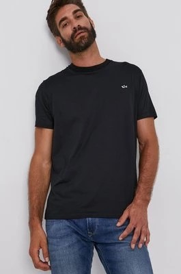 Zdjęcie produktu Paul&Shark T-shirt bawełniany kolor czarny gładki