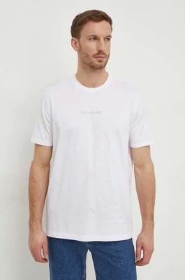 Zdjęcie produktu Paul&Shark t-shirt bawełniany męski kolor biały z nadrukiem 24411069