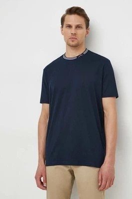 Zdjęcie produktu Paul&Shark t-shirt bawełniany męski kolor granatowy gładki 24411012