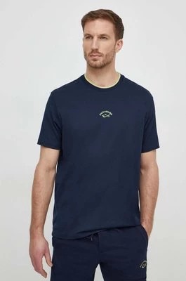Zdjęcie produktu Paul&Shark t-shirt bawełniany męski kolor granatowy z nadrukiem 24411055