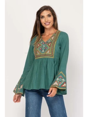 Zdjęcie produktu Peace & Love Bluzka w kolorze zielonym rozmiar: L