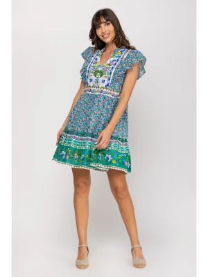 Zdjęcie produktu Peace & Love Sukienka w kolorze niebiesko-zielonym rozmiar: S